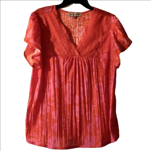 Chico's Vibrant Pink Women's Top - Picture 1 of 8